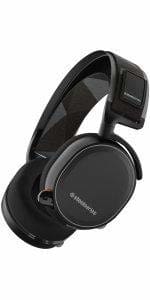 SteelSeries Arctis 7+ Plus Wireless Over-Ear Gaming Headset - Black -NO  DONGLE 810052982663