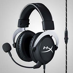 Hyperx Cloud Pro Gaming Headset - Silver - with In-line Audio Control for Ps4, Xbox One, and Pc