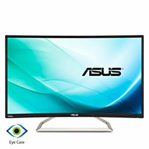 ASUS Curved VA326H 31.5 Full HD 1080p 144Hz HDMI VGA DVI Eye Care Monitor