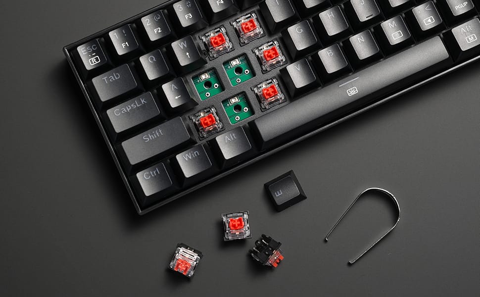 Redragon K630 Dragonborn 60% Wired Rgb Gaming Keyboard Black