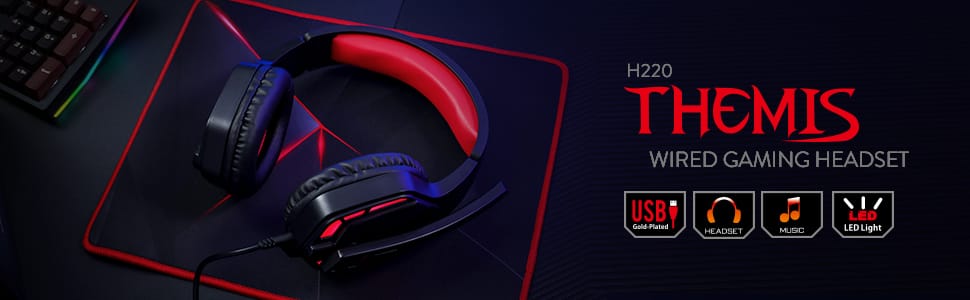 Redragon H220n Themis Wired Gaming Headset