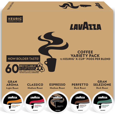 Lavazza Espresso Single-Serve Coffee K-Cup Pods for Keurig Brewer 22 Capsules