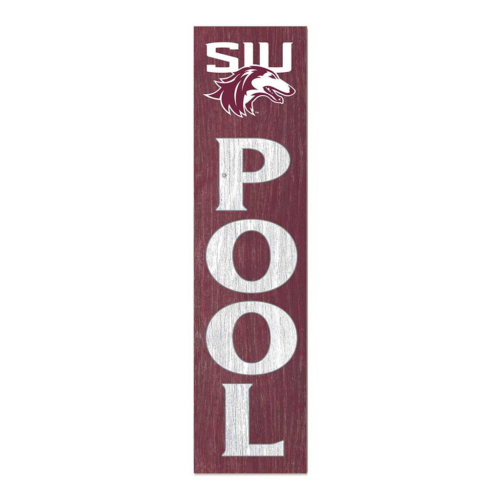 11x46 Leaning Sign Pool Southern Illinois Salukis