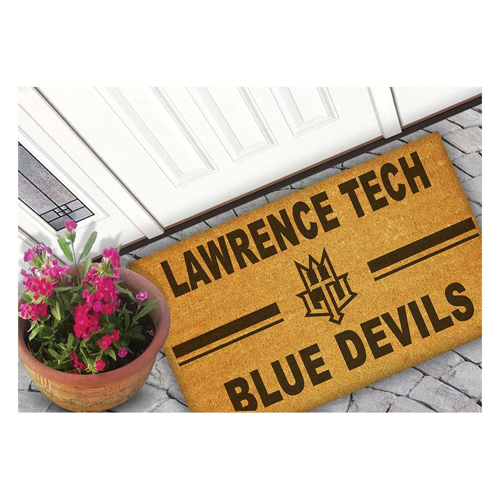 Team Coir Doormat Team Logo Lawrence Technological University Blue Devils