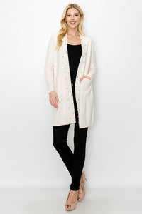 Serra Knitted Cardigan with Pearls & Sparkles
