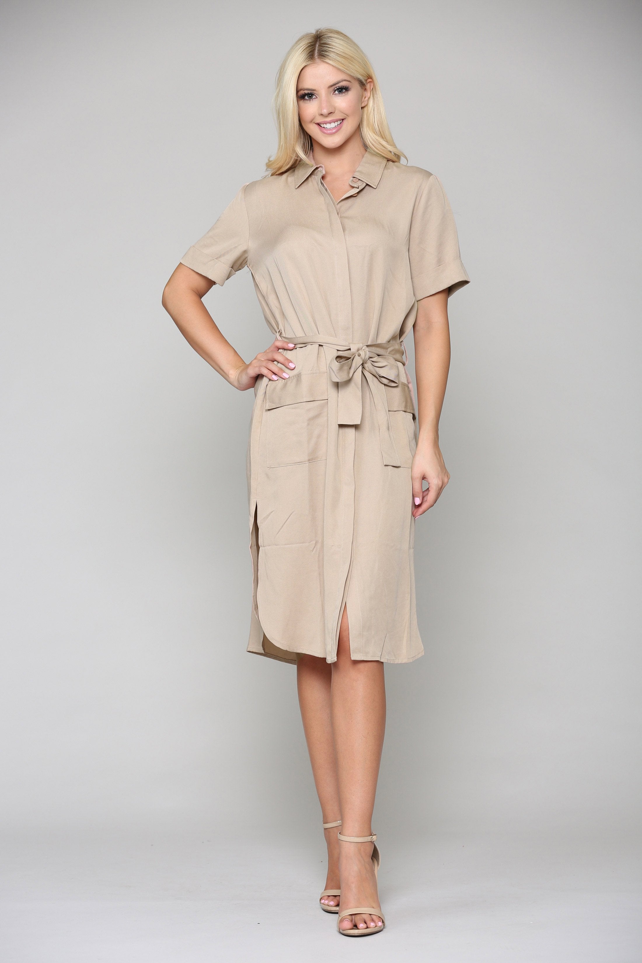 tan tunic dress