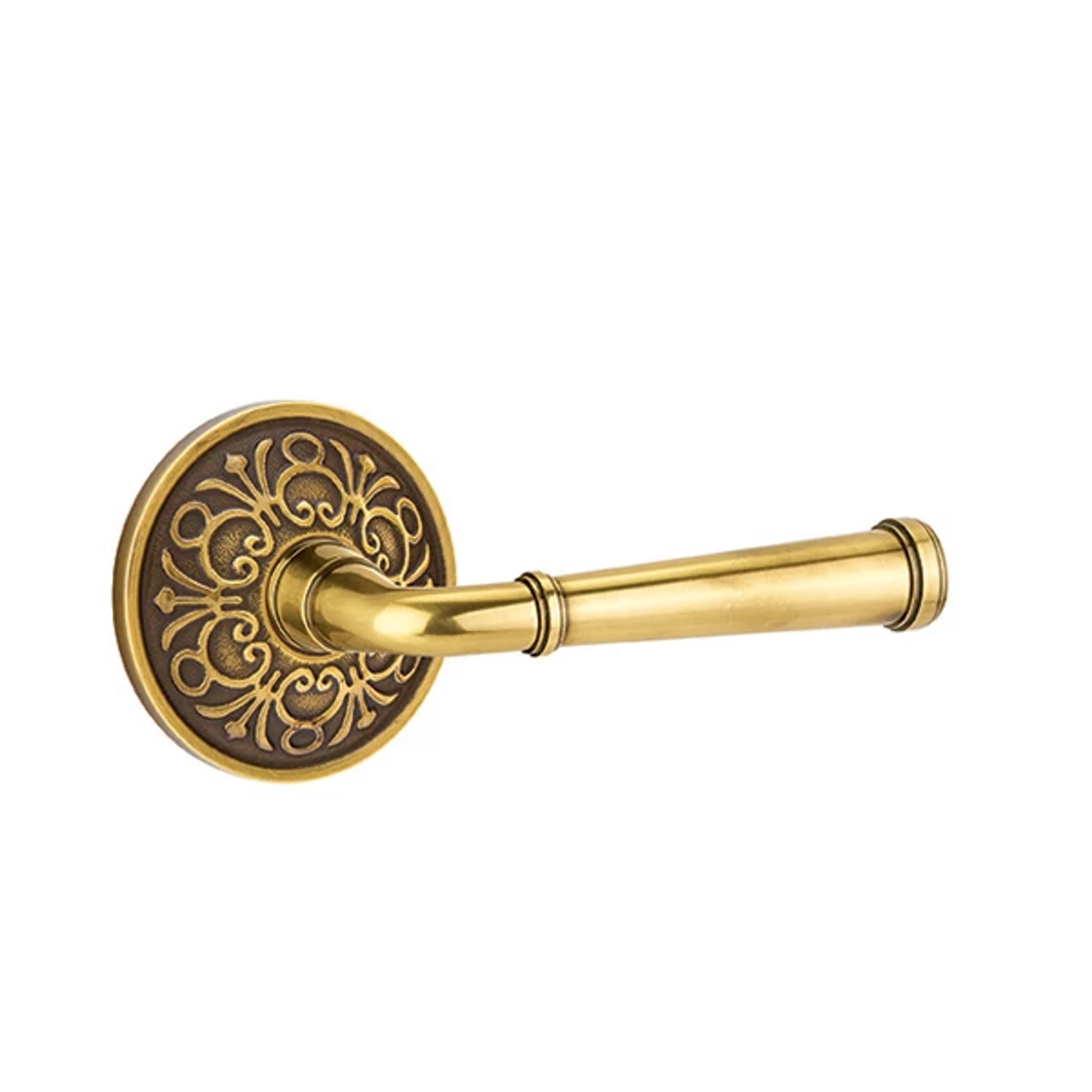 Emtek Merrimack Lever Set with Lancaster Rosette