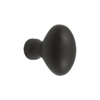 Solid Brass Oval Egg Knob 1 1/4" - Oil Rubbed Bronze - New York Hardware Online