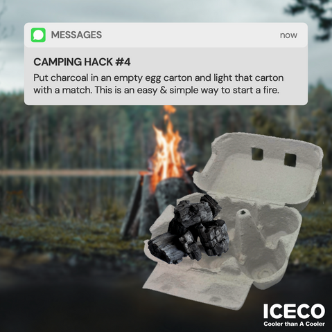 camping hack start fire