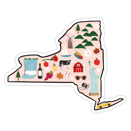 New Jersey Sticker– Bloomwolf Studio