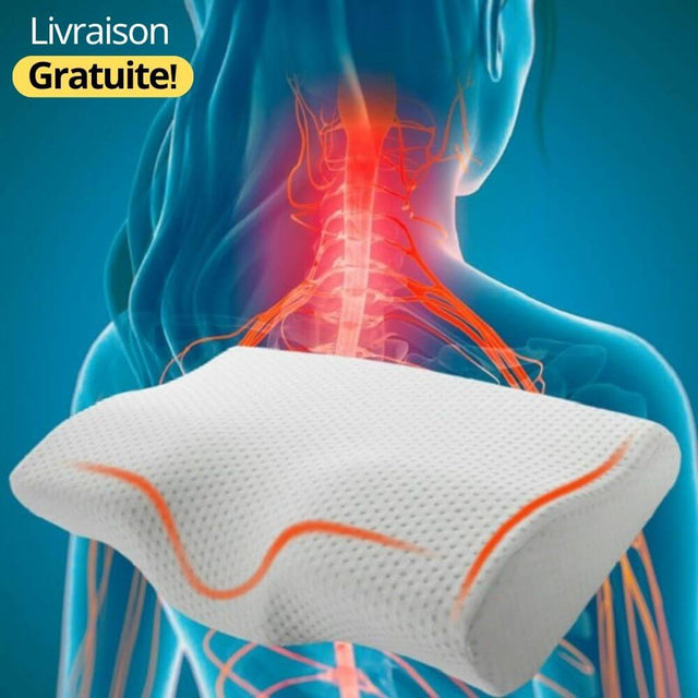 Oreiller Orthopédique Memoire de Forme, oreiller arthrose cervicale, Oreiller Ergonomique