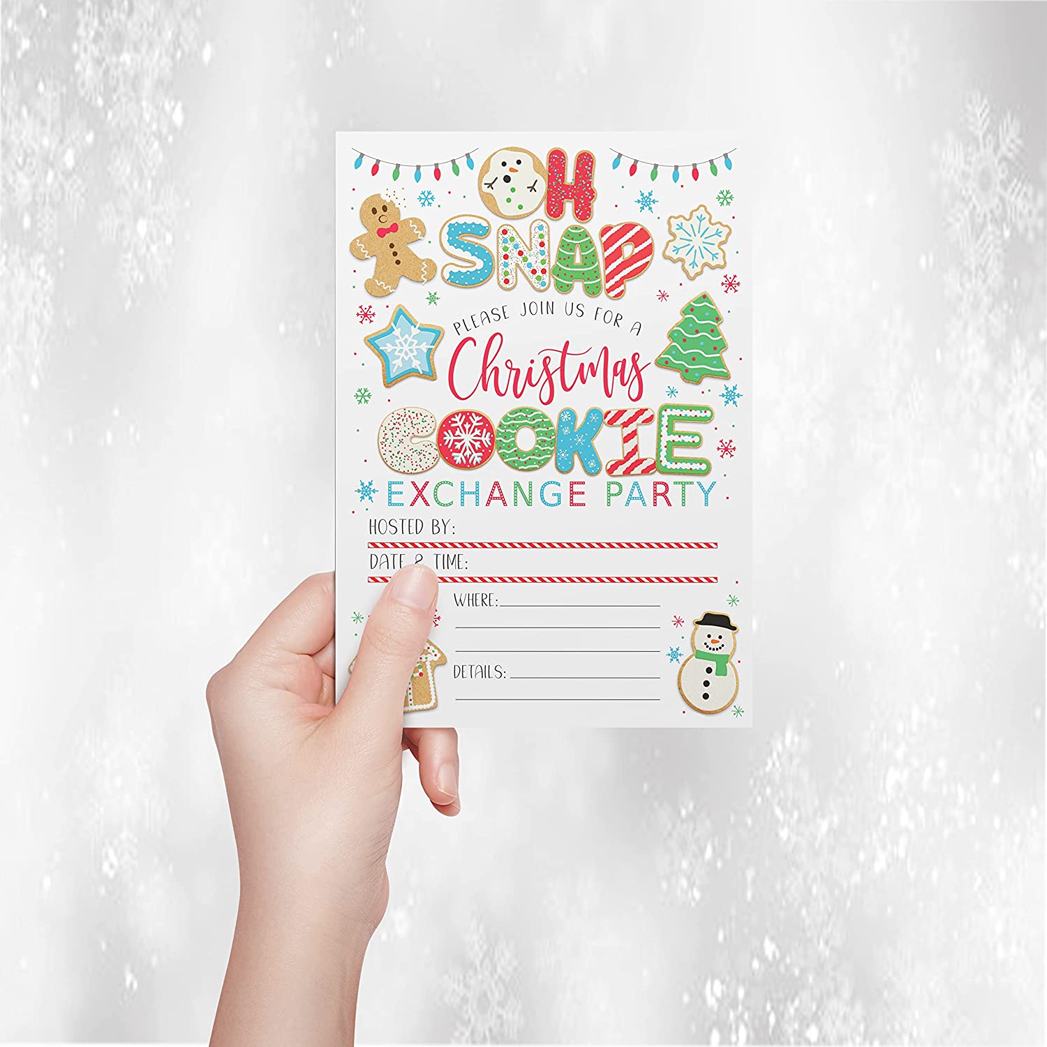 Christmas Cookie Exhange Decorating Party Invitation Printable - Your Main Event
