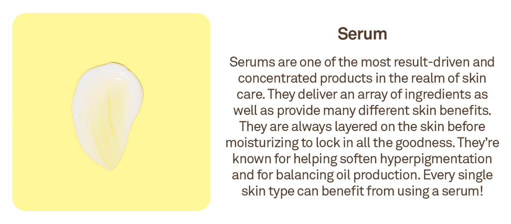 Serum: Serums are one of the most result-driven and concentrated products in the realm of skin care.