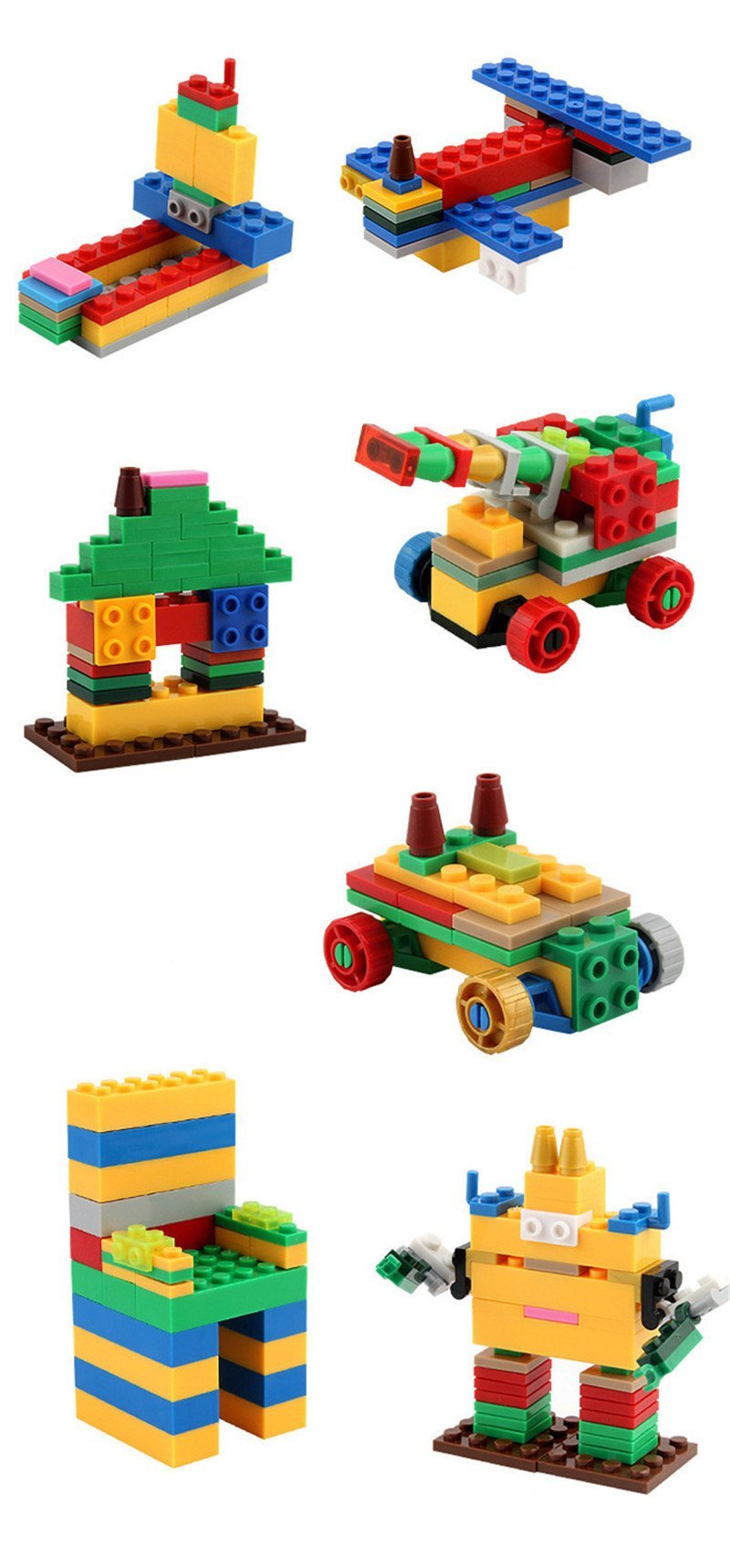 1000 Pcs Building Blocks Compatible w/ LegoINGs Pack ...