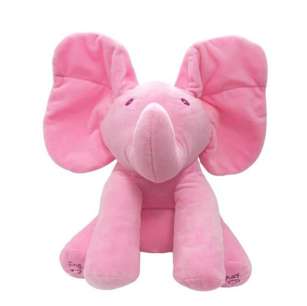 stuffed elephant that plays peek a boo