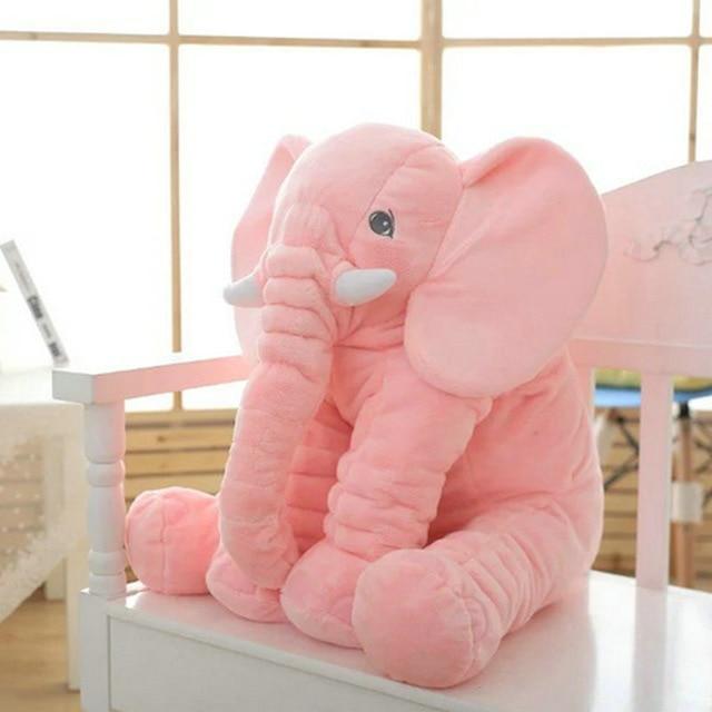 stuffed elephant plush pillow