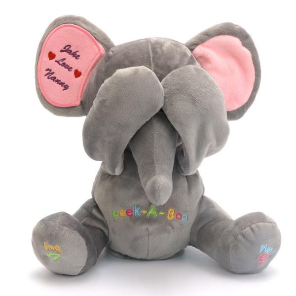 personalized peek a boo elephant