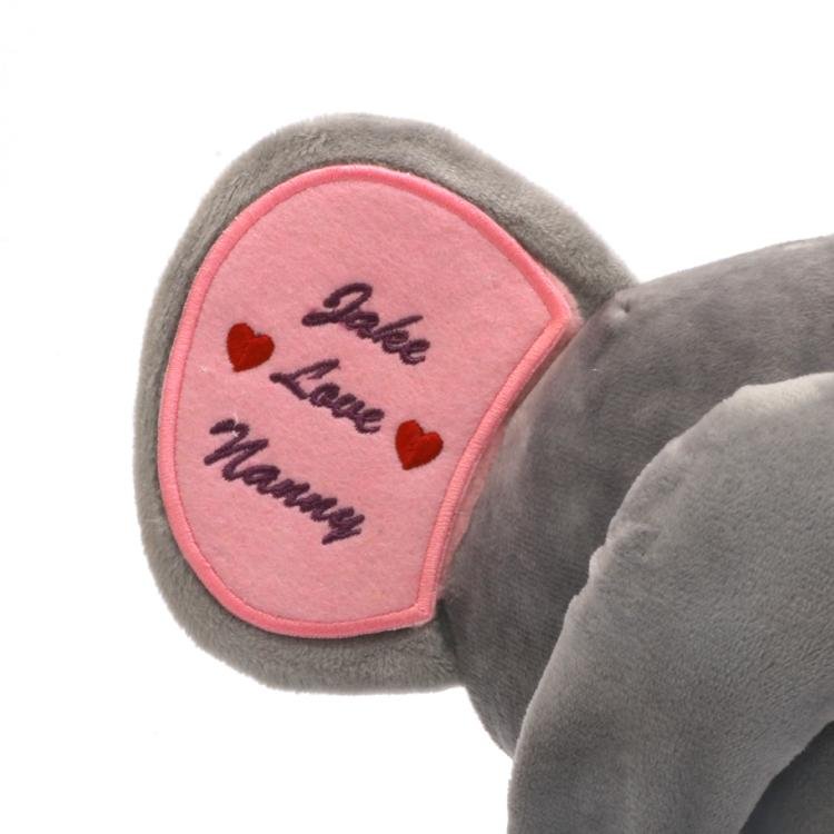 personalized peek a boo elephant