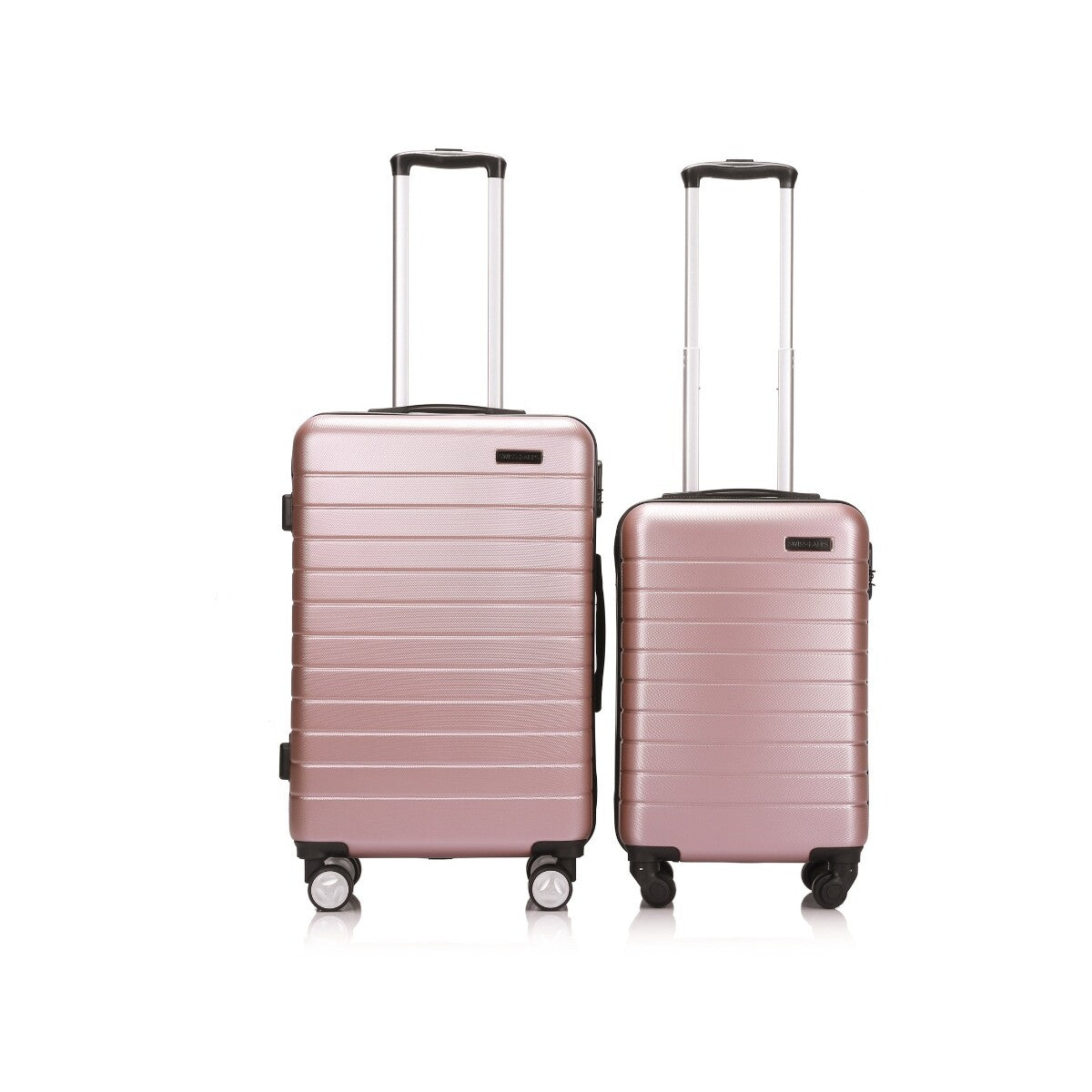 rose gold 2 piece luggage set