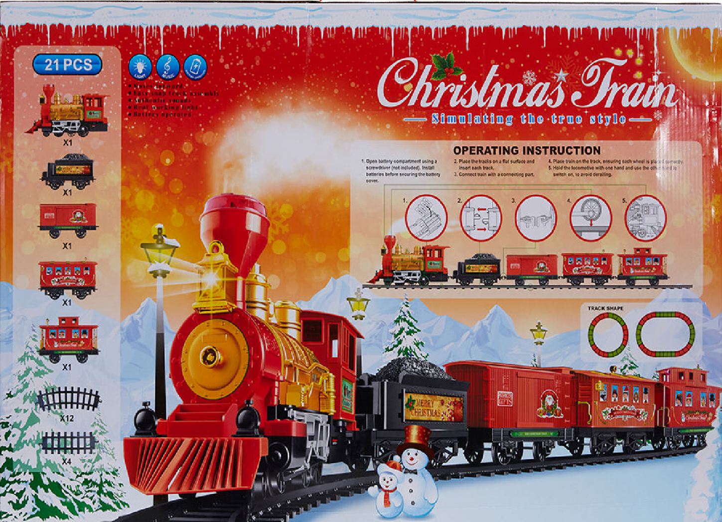 christmas workshop christmas train set