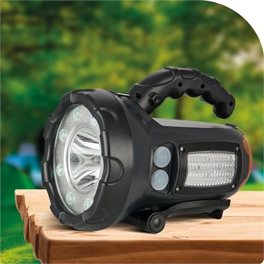 arlec rechargeable led torch with flood light