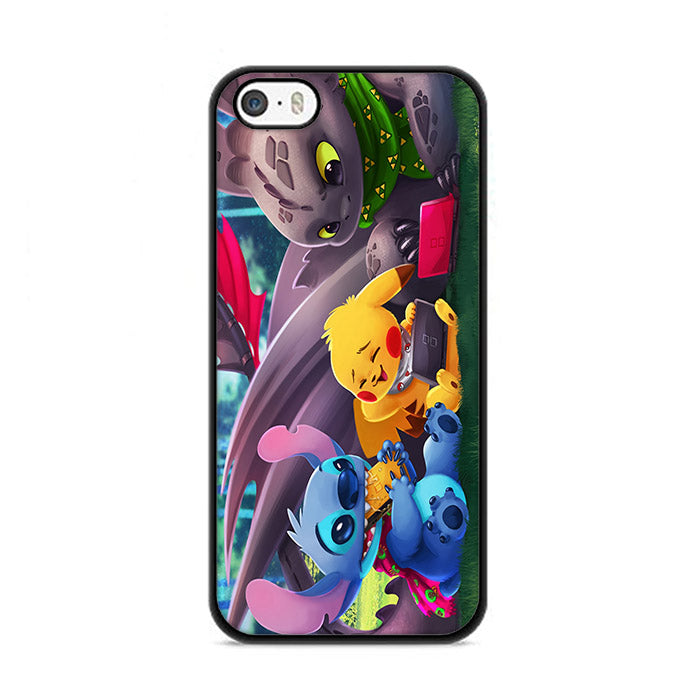 Lilo Stitch Pikachu Pokemon Toothless How To Train Iphone 5 5s Se Cases Rowlingcase