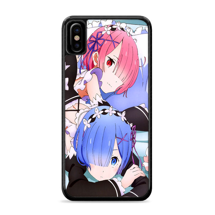 Re Zero Rem Ram Wallpaper Iphone X Case Rowlingcase Rowlingcase