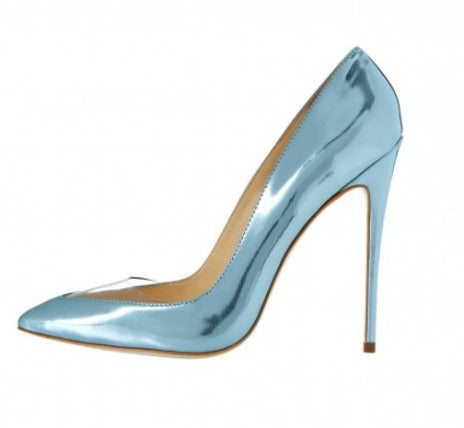 light blue designer heels