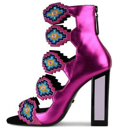 fuchsia color heels