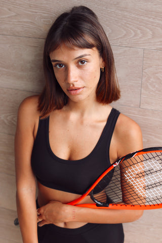 The Huha Mineral Sporty Bralette paired with the Long Boxer