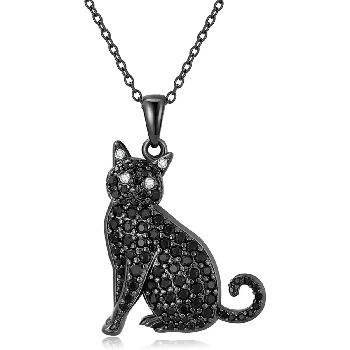 Creative Cute Blue-eyed Siamese Cat Pendant Necklace for Women Exquisite Pet Kitten Jewelry Accessories Cat Lovers Holiday Gifts Vraiment-chat