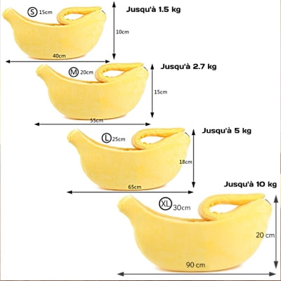 dimensions  pour bananaBed