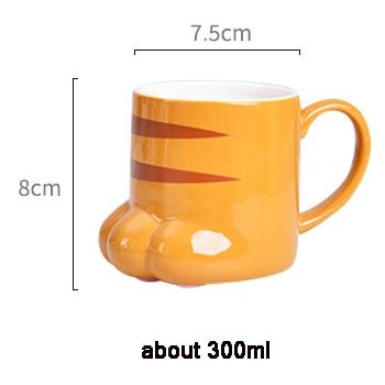 dimensions pour Mug en patte de chat