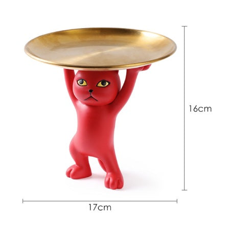 Dimensions pour statue de chat vide-poche