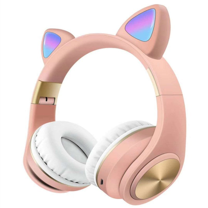 Casque Bluetooth Sans Fil Avec Oreilles De Chat Vraiment Chat