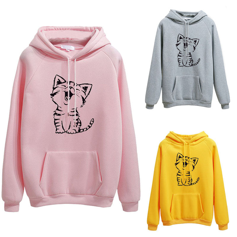 Sweat Chat Avec Poche Ventrale Vraiment Chat