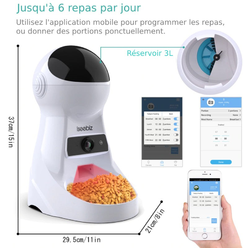 Distributeur De Croquettes Automatique Wifi Camera Vraiment Chat