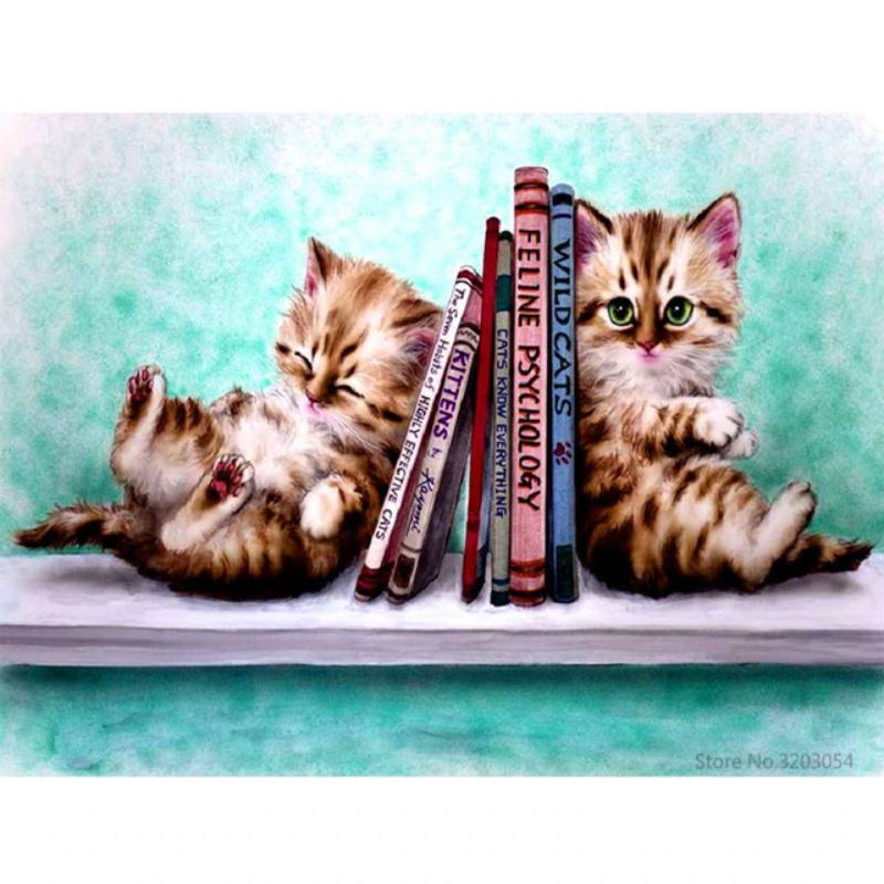 Peinture Par Numero Chatons Et Livres Vraiment Chat