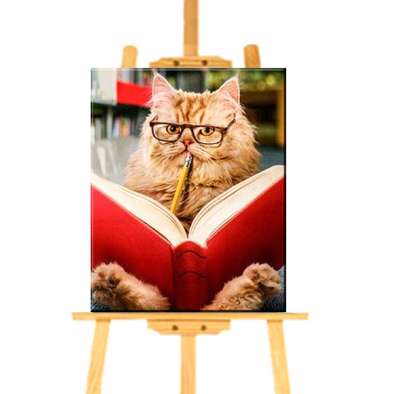 Peinture Par Numero Chat Qui Lit Vraiment Chat