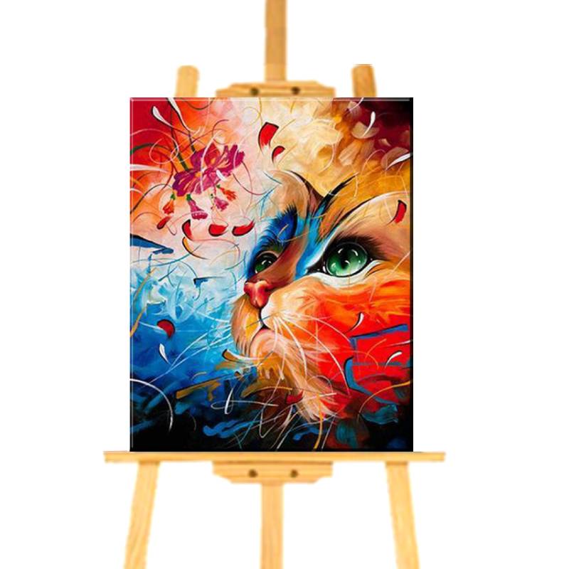 Peinture Par Numero Chat Abstrait Vraiment Chat