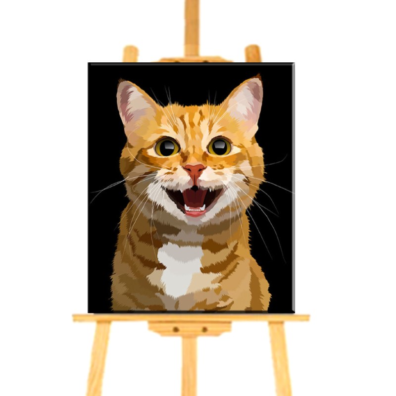 Peinture Par Numero Chat Roux Vraiment Chat