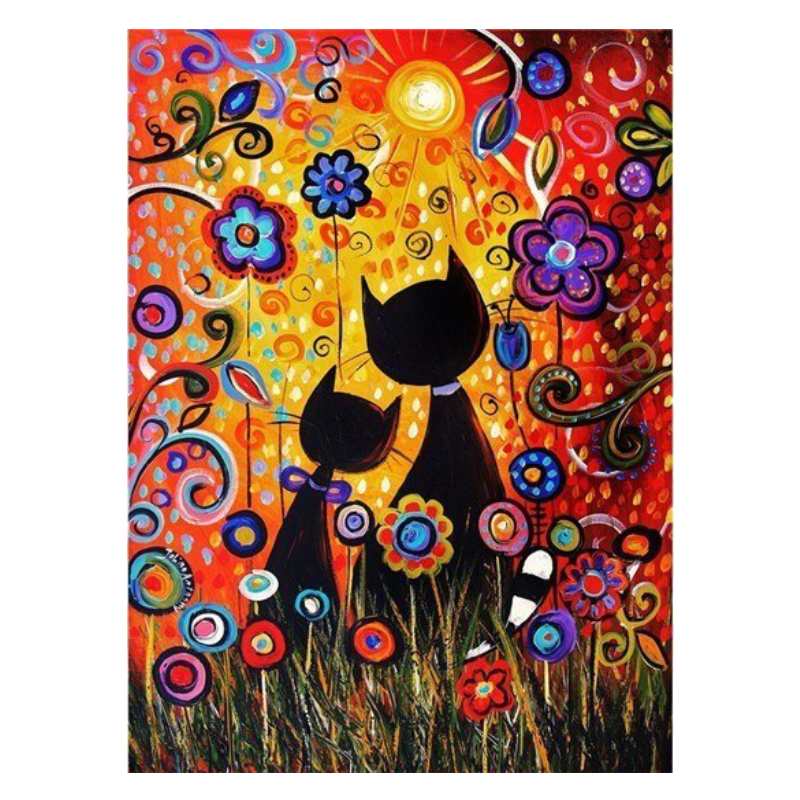 Peinture Par Numeros Couple De Chats Vraiment Chat