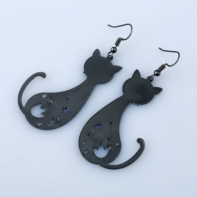 Boucles D Oreilles Chat Noir Vraiment Chat