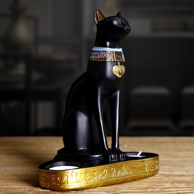 Statue De Chat Egyptien Porte Bougie Vraiment Chat