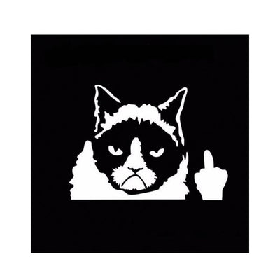 Sticker Voiture Chat Grognon Vraiment Chat