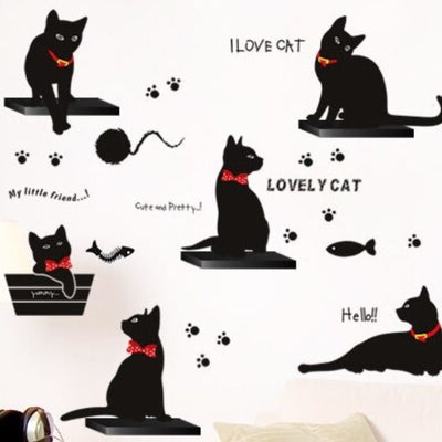 Stickers Muraux Chat Decoratifs Vraiment Chat