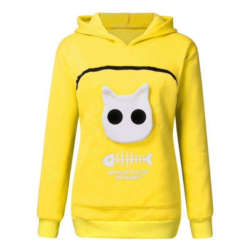 Sweat Avec Poche Pour Chat Vraiment Chat