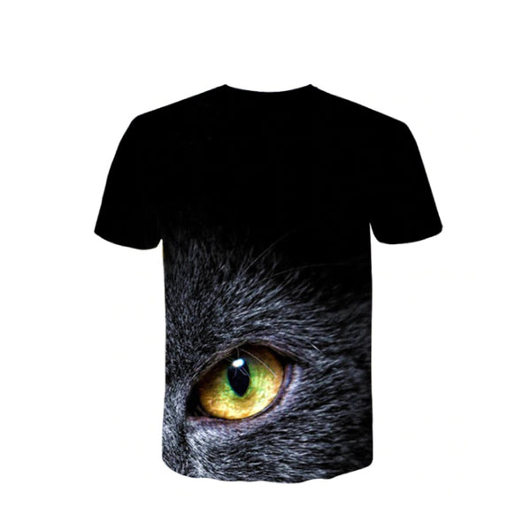 T Shirt Chat Noir Aux Yeux Jaunes Vraiment Chat