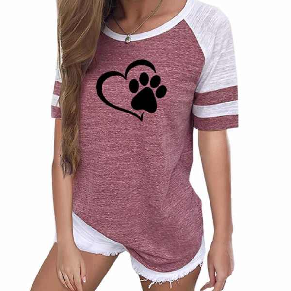 T Shirt Chat La Patte Sur Le Coeur Vraiment Chat