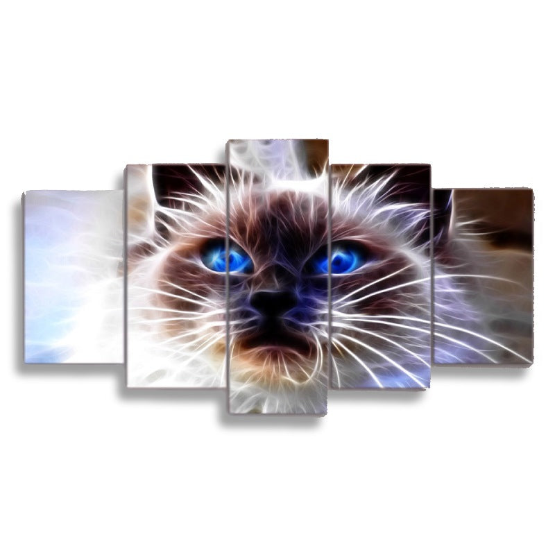 Tableau Chat Original Aux Yeux Bleus Vraiment Chat